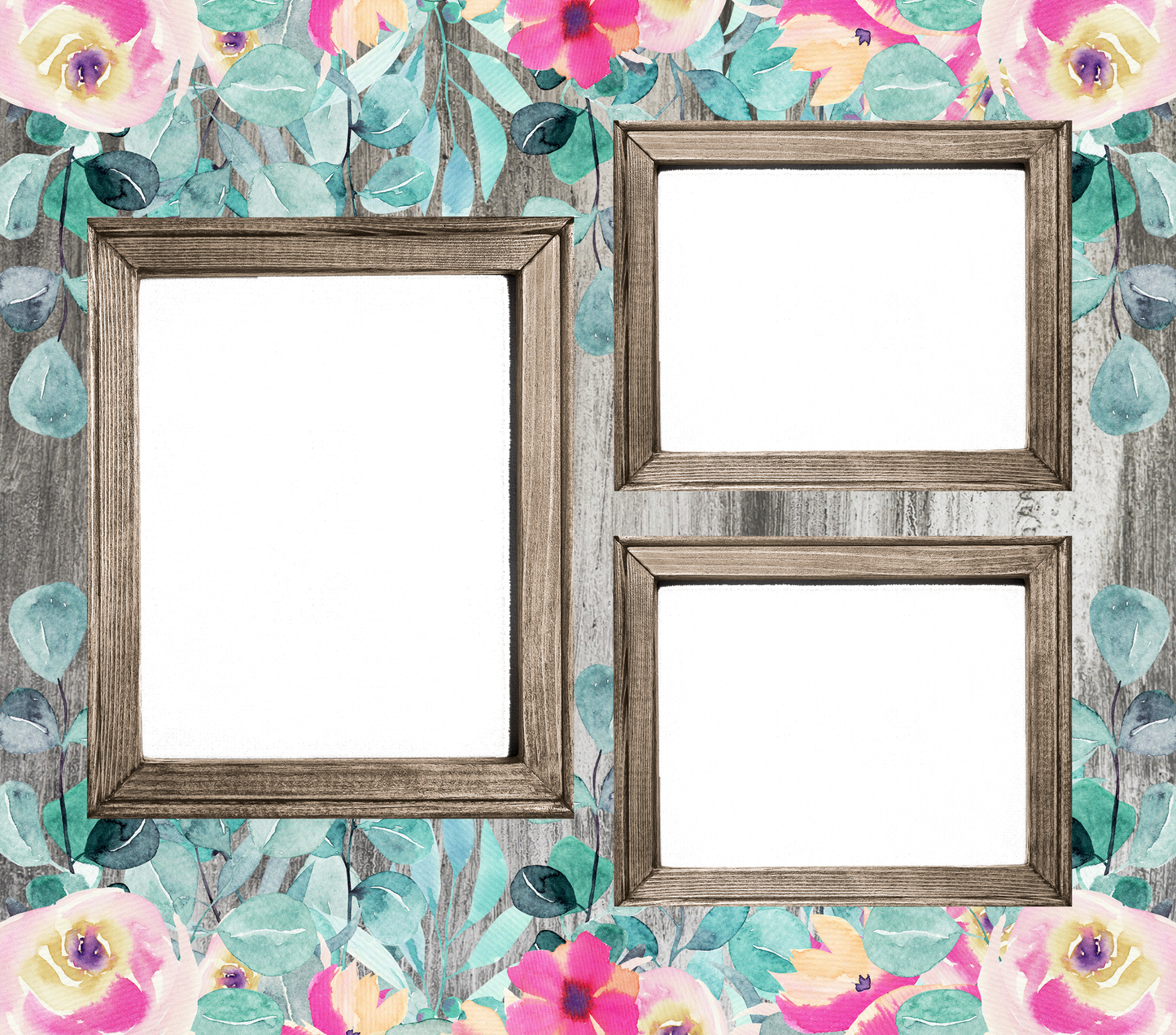 Customizable Floral Photo Frame Tumbler