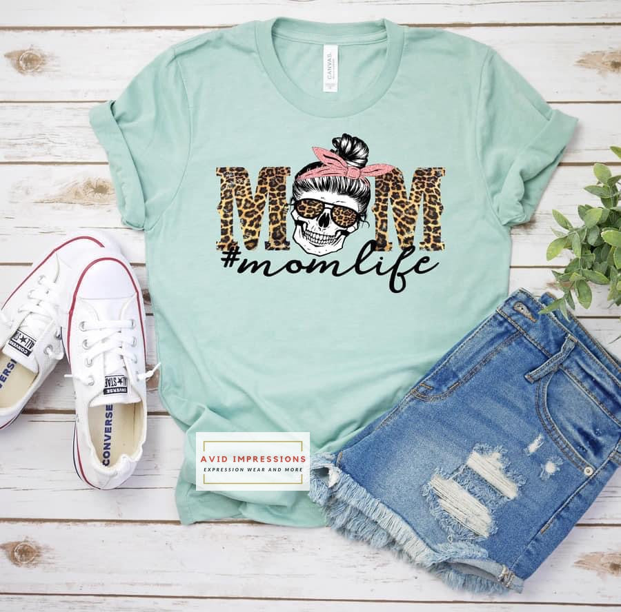Mom #Momlife W/Skull