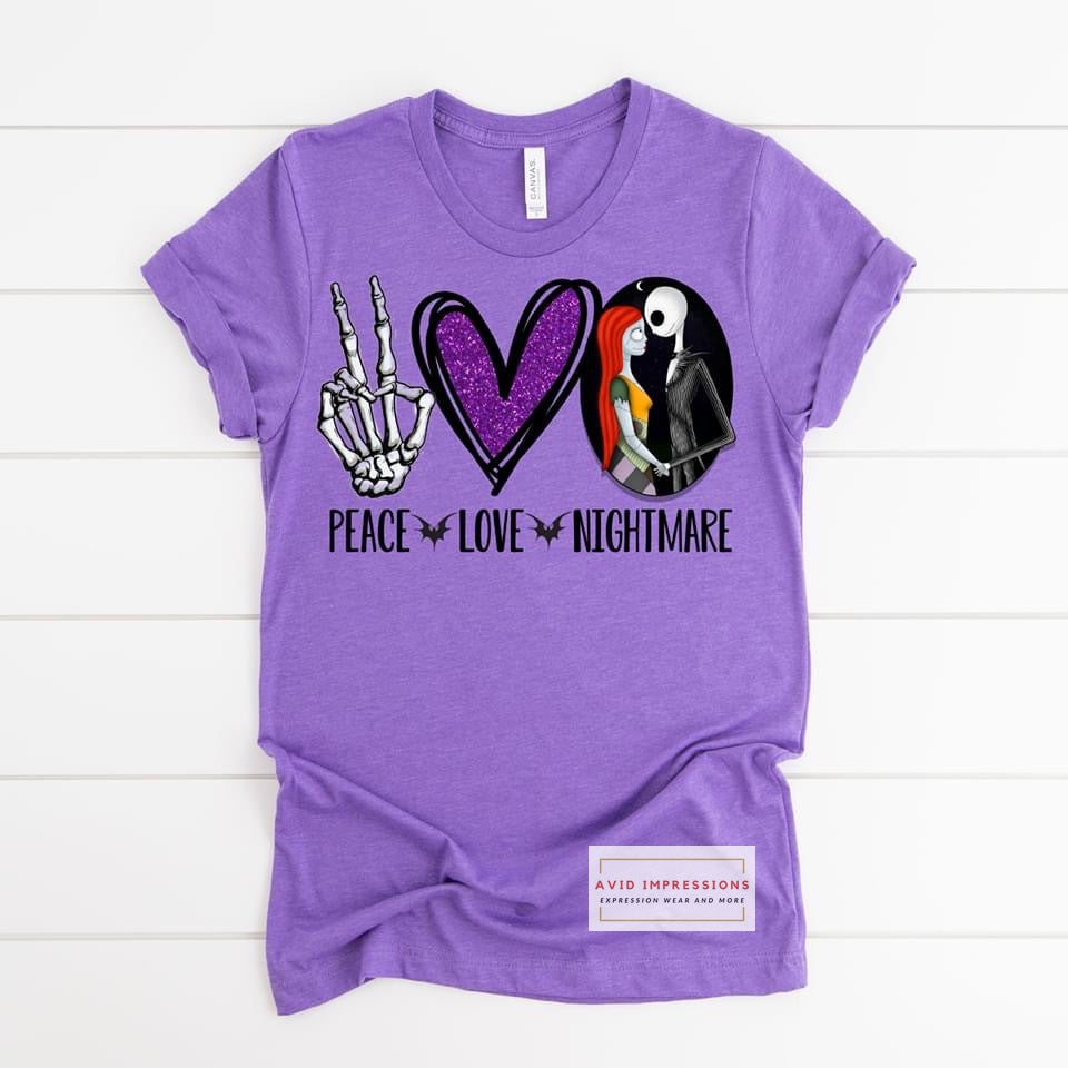 Peace Love Nightmare Before Christmas