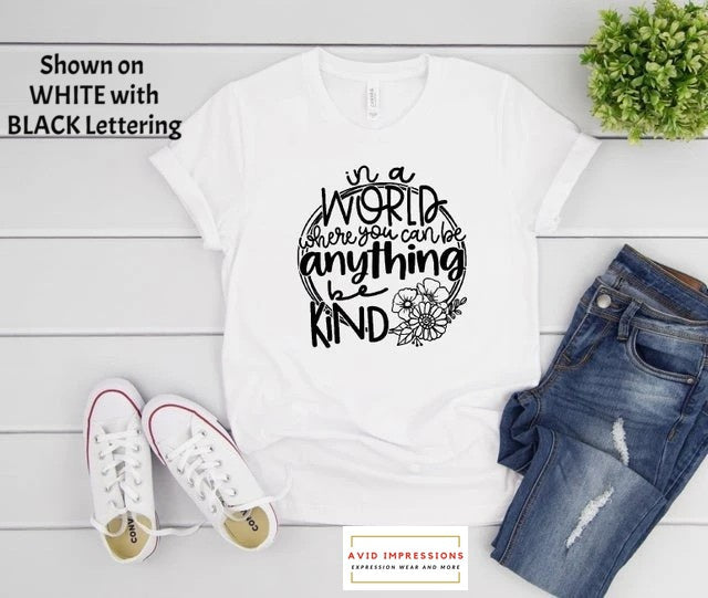 In a World Where You Can Be Anything - Be Kind Floral Ring