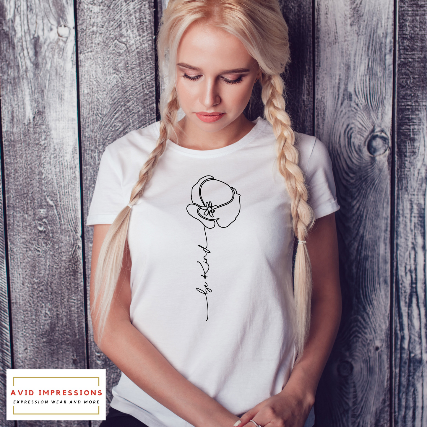 Minimalist Be Kind Flower