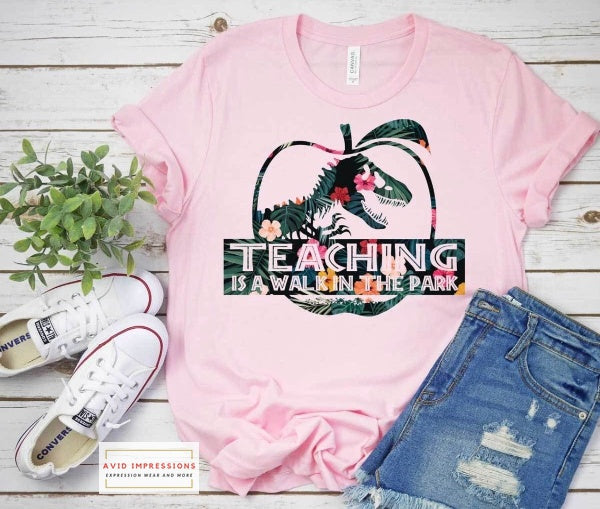 Tropical Apple Teaching Is A Walk In The Park Jurassic Theme