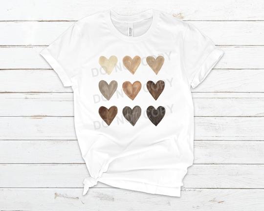Watercolor Hearts