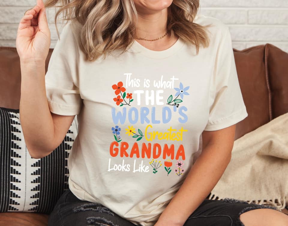 World's Greatest Granma Floral