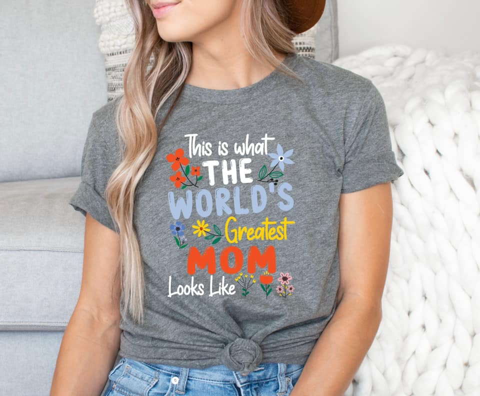 World's Greatest Mom Floral
