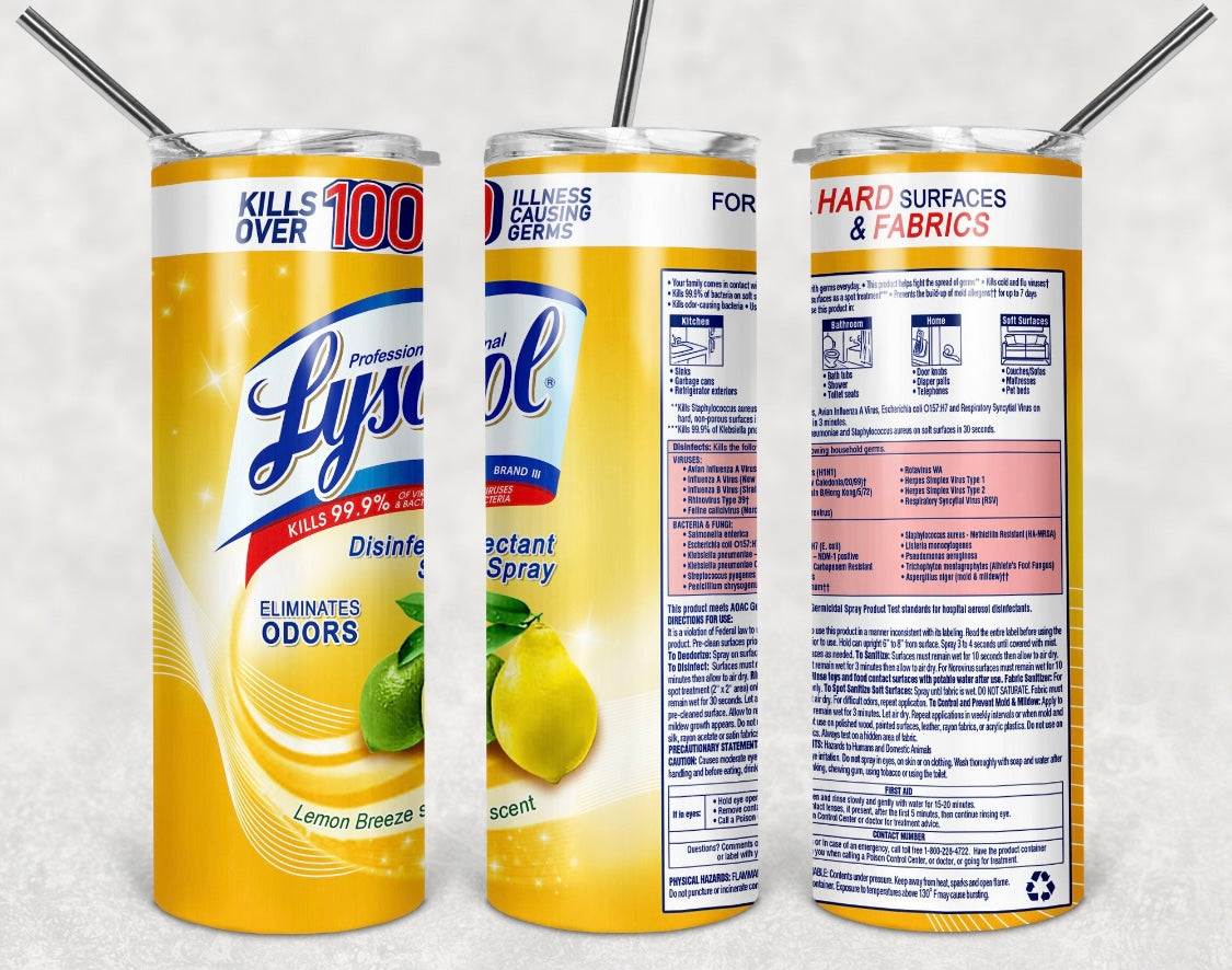 Lemon Breeze Lysol Tumbler