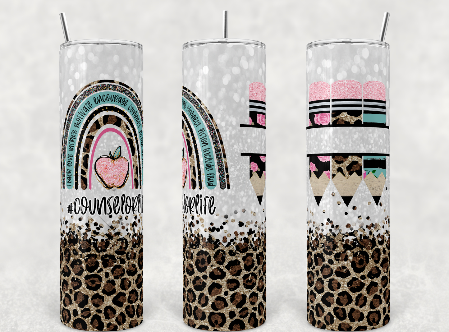 Leopard Rainbow Counselor with Personalization