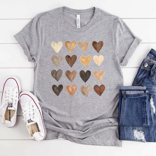 Watercolor Hearts