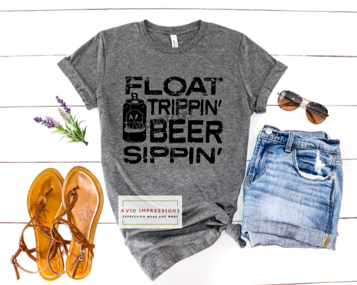 Floating Trippin Beer Sippin W/Big Beer Can