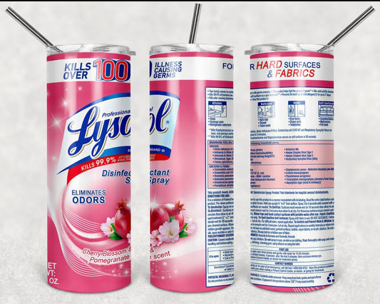 Cherry Blossom Lysol Tumbler