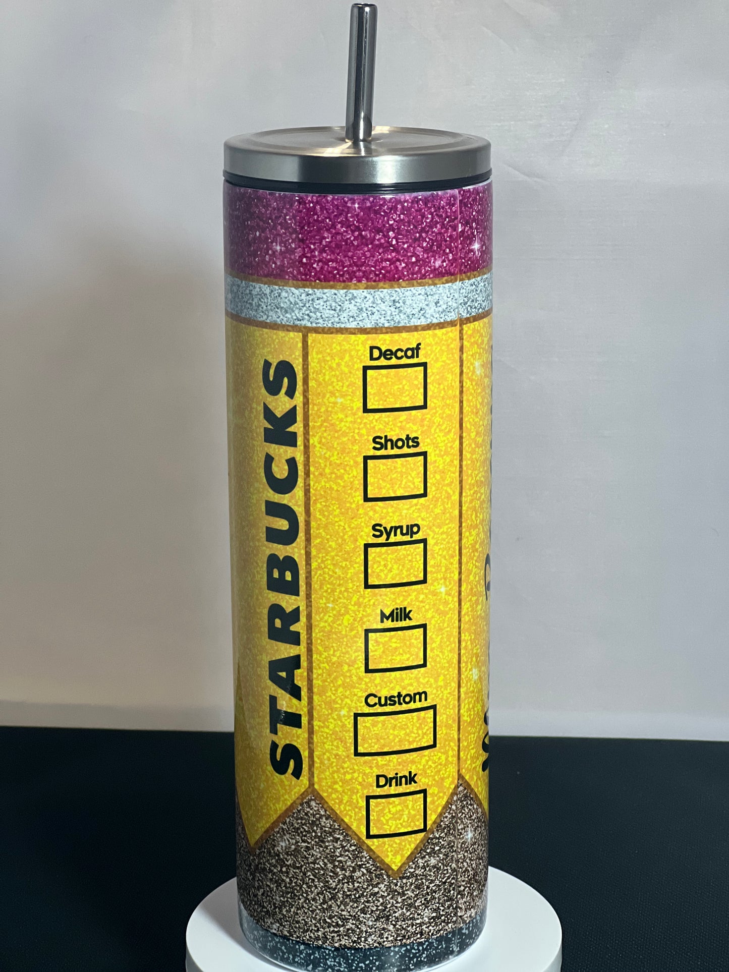 Teacher Fuel Pencil Tumbler with Personalization