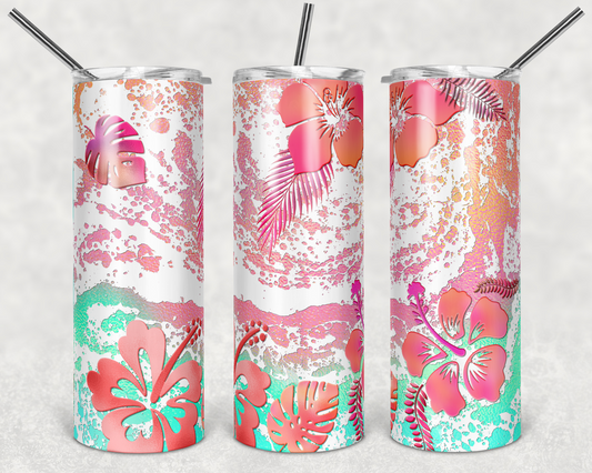 Tropical Floral Tumbler