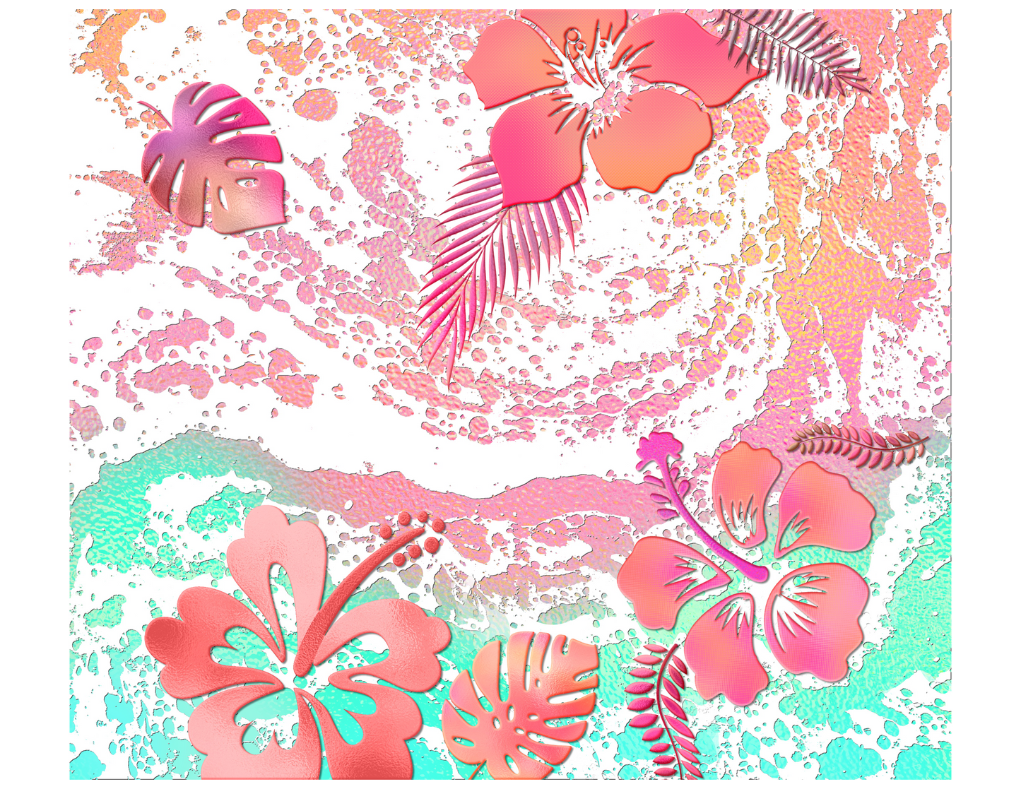 Tropical Floral Tumbler